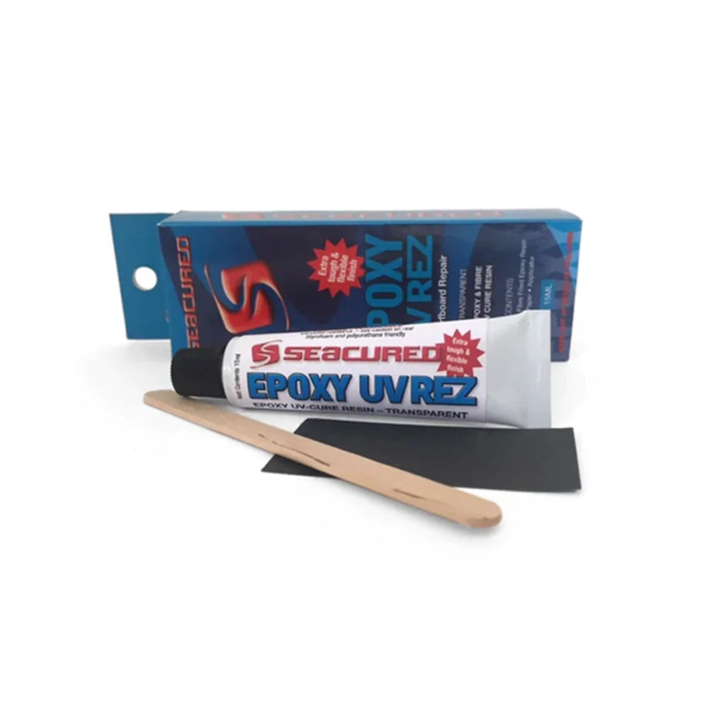 Seacured | Epoxy & Fibre UV Cure Resin Surfboard Repair Kit. 15ml / 0.5fl oz